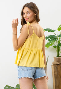 Yellow breezy tank