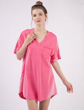 Load image into Gallery viewer, You’re every day not so basic tee shirt dress - Hot Pink