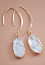Load image into Gallery viewer, White pearl drop earrings