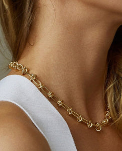 18K gold non tarnish chain necklace