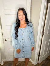 Load image into Gallery viewer, Denim girl dress