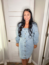 Load image into Gallery viewer, Denim girl dress