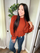 Load image into Gallery viewer, Thanksgiving is calling peplum top
