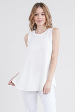 Load image into Gallery viewer, Sleeve Less Tunic Tank&#39;s ( Comes in BLACK &amp; WHITE )