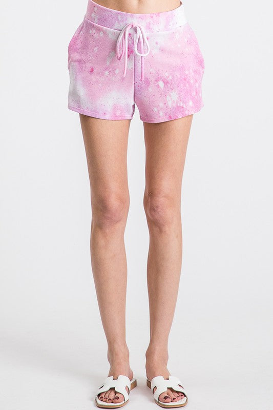 Lavender Tye Dye lounge shorts