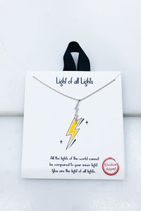 Silver-Light of all lights necklace
