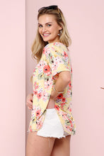 Load image into Gallery viewer, Round Neck Butter Soft Floral Top