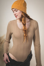 Load image into Gallery viewer, Mocha ribbed body suits