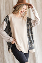 Load image into Gallery viewer, beige camo pull over