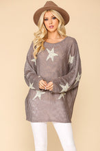 Load image into Gallery viewer, Taupe star sweater