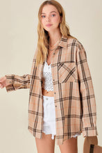 Load image into Gallery viewer, Tan light weight plaid