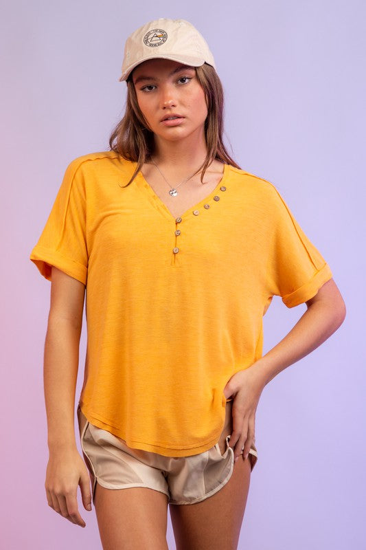 Our fav everyday tee in mango