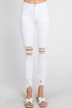 Load image into Gallery viewer, High rise distressed white skinny&#39;s - Petra