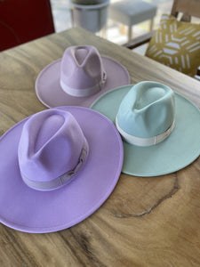 Wide Brim panama hat's in spring tones