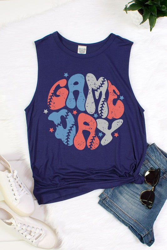 Game day muscle tank