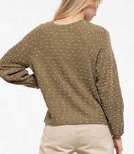 Load image into Gallery viewer, Clip dot long sleeve in olive &amp; khaki