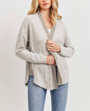 Load image into Gallery viewer, Taupe two toned cardigan